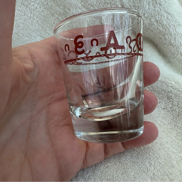 Western Style Shot Glass with Leather Holder - Picture 5 of 7